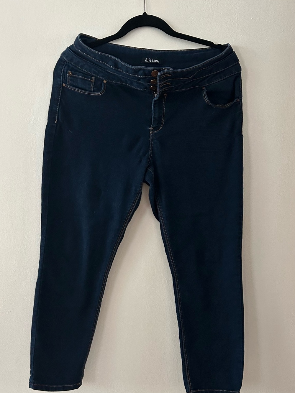 d. jeans Women's Dark Blue High-Waist Skinny Jeans size 12P